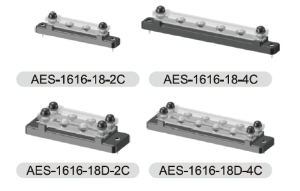 Battery Terminals & Terminal Blocks 1616-18-2C/1616-18-4C/ 1616-18D-2C/ 1616-18D-4C